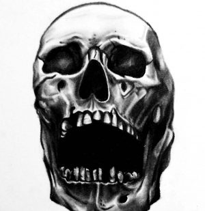 Charcoal Skull